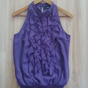Women's Mossimo Purple Chiffon Sleeveless Top
